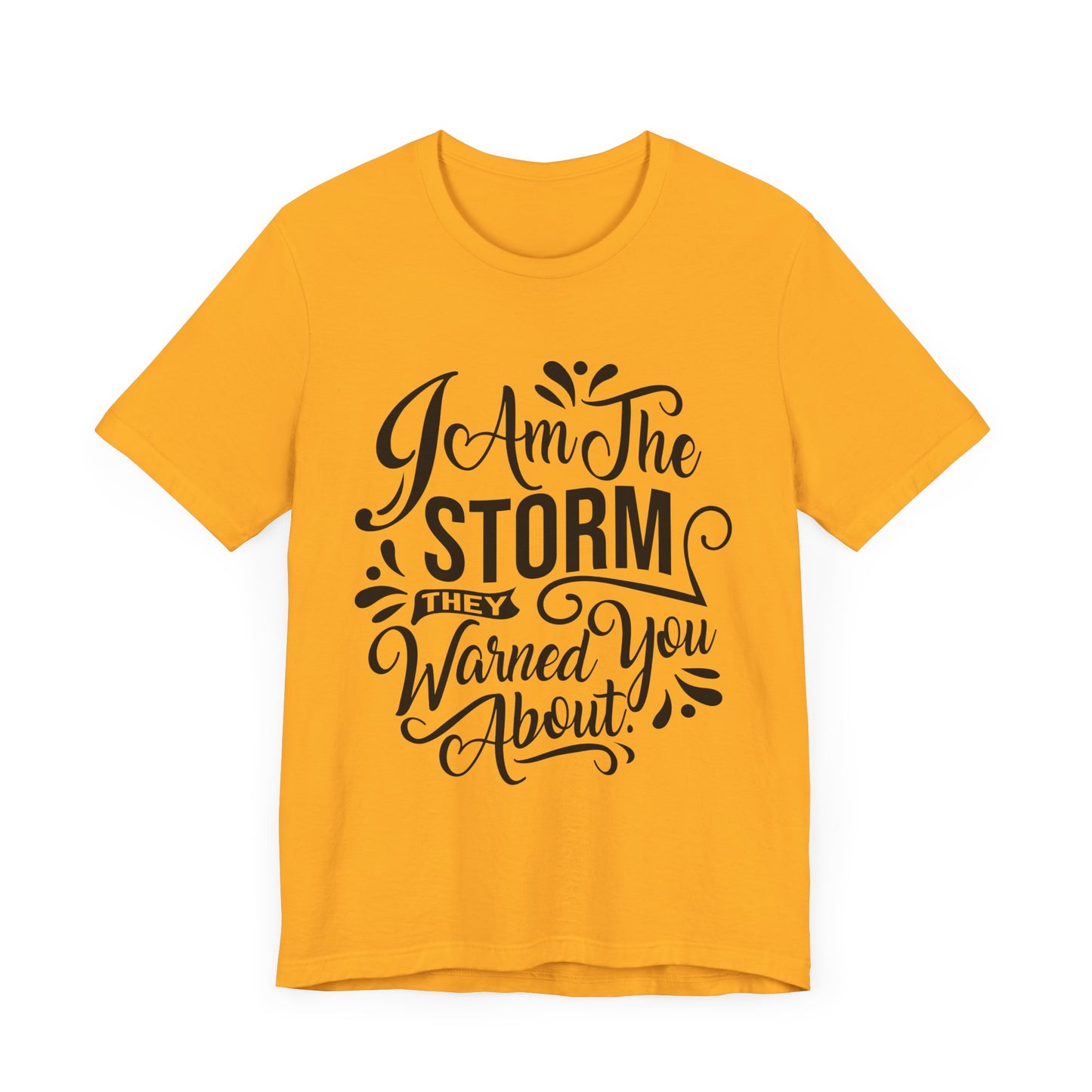 Unisex Storm Quote Tee - "I Am The Storm They Warned You About"