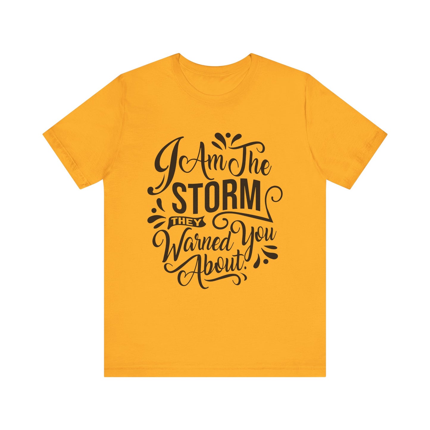 Unisex Storm Quote Tee - "I Am The Storm They Warned You About"