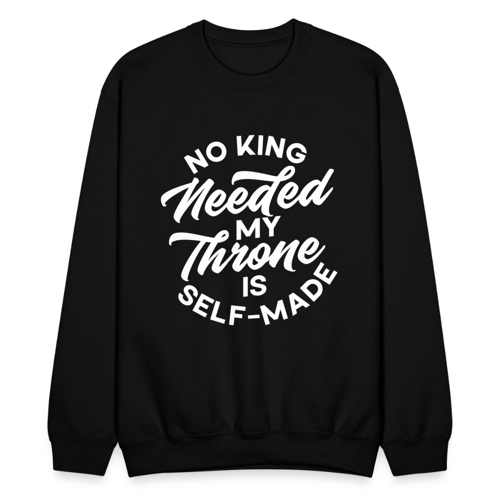 No king needed my throne is self-made. - black