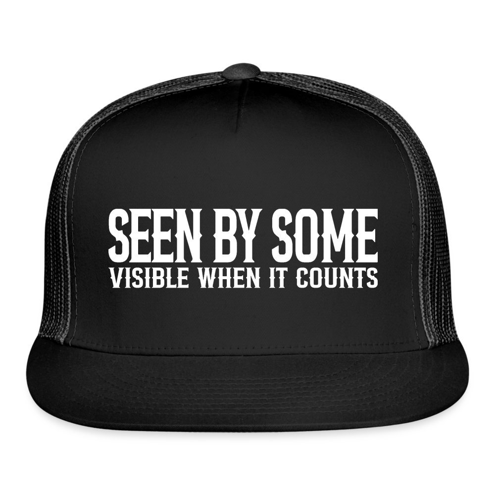 SEEN BY SOME. VISIBLE WHEN IT COUNTS. - black/black