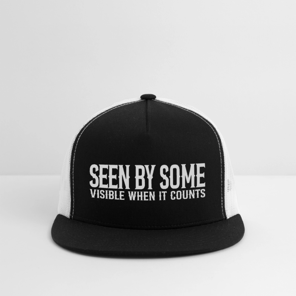 SEEN BY SOME. VISIBLE WHEN IT COUNTS. - black/white